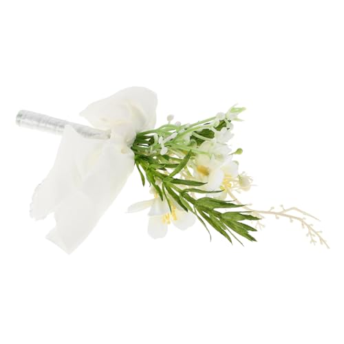 DRESSOOS Hochzeitsbrosche Herren Anstecknadel Pe und Stoff Koreanisch Inspirierte Waldrose Langlebige Boutonniere für Anzug Hochzeit Abschlussfeier Festliche Kleidung Stilvolles Accessoire von DRESSOOS