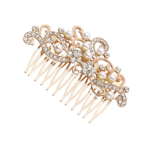 DRESSOOS Haarkamm Brautkopfbedeckung Modischer Kopfschmuck Für Hochzeitskleider Accessoires Eleganter Haarschmuck Für Frauen von DRESSOOS