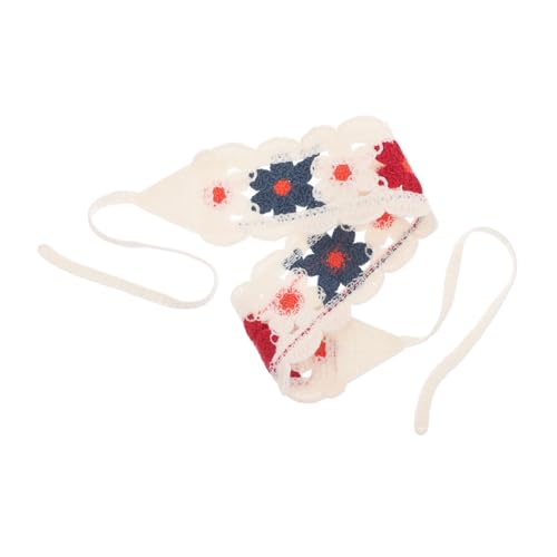DRESSOOS Crochet Bandana Für Damen Atmungsaktive Vielseitig Als Kopftuch Oder Dreieckstuch Accessoire Für Blumenmuster von DRESSOOS