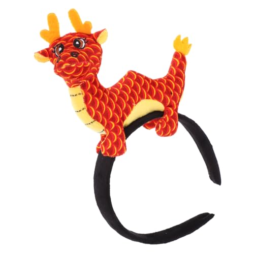 DRESSOOS Neuer Titel Lustiges Drachen-haarband Für Neujahrspartys Einzigartiges Kopfaccessoire Mit Drachenfigur Für Erwachsene Stilvoll Und Praktisch Für Festliche Anlässe von DRESSOOS