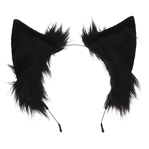 DRESSOOS Katzenohren Haarband Plüsch Stirnband Mit Cartoon Ohren Design Für Junge Mädchen Party Cosplay Und Fotos Ornament Plüsch Kopfschmuck Haarreif von DRESSOOS