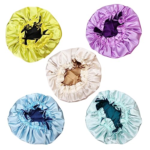 DRESSOOS Kindermütze Aus Satin Elastischer Gummizug Für Junge Mädchen Schlafmütze Bademütze Haarhaube Für Junge Mädchen Und Kleinkinder Haarschutz Leicht Und Bequem Geeignet Für von DRESSOOS
