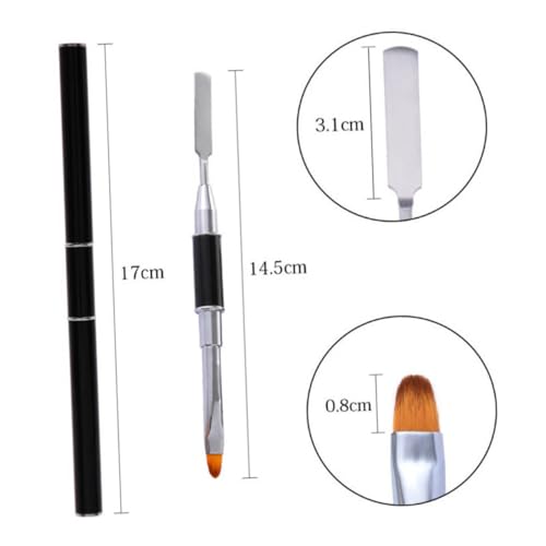 DRESSOOS Klebestift-maniküre-werkzeug 2-teiliges Set Inklusive Klebestift Pinselstift Für Nagelkunst Schwarz Einfach Zu Verwenden von DRESSOOS
