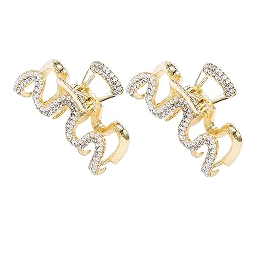 DRESSOOS Haarklammer mit Perlen modische Haarspangen für Damen Mini-Haarklammer stilvolles und elegantes Haar-Accessoire DRESSOOS Haarklammer mit Perlen modische Haarspangen für Damen Mini-Haarklammer stilvolles und elegantes Haar-Accessoire von DRESSOOS