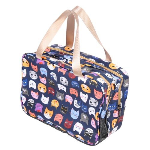 DRESSOOS Make-up-Tasche Tragbarer Reise-Organizer Griff Aus Pu-Material Einfacher Zugriff von DRESSOOS