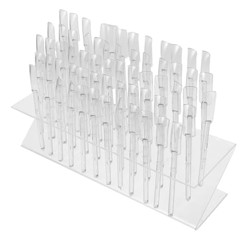 DRESSOOS Kompakter Z Förmiger Organizer für Nagelsalons und Zuhause Tragbarer Nagellack Farbkarte und Probenhalter für Einfache Farbauswahl von DRESSOOS