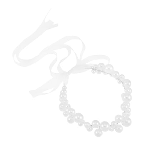 DRESSOOS Braut Haarreif Mit Kunstperlen Eleganter Kopfschmuck Für Hochzeiten Und Besondere Anlässe Handgefertigter Haarschmuck Für Bräute Und Brautjungfern von DRESSOOS