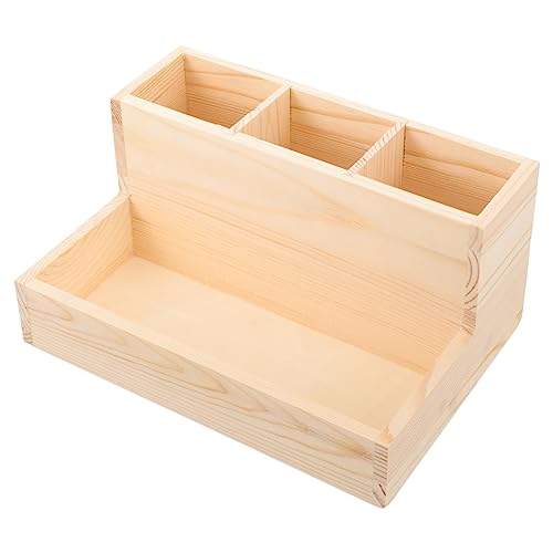 DRESSOOS Holz Make-up Organizer Kosmetische Aufbewahrungsbox Nagel Pinsel Lagerung Box Für Zimmer Schminktisch von DRESSOOS