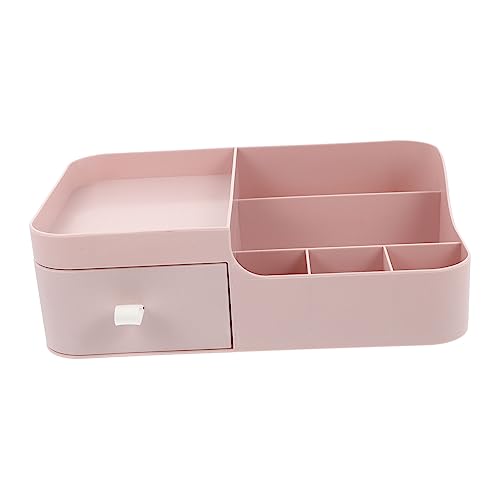 DRESSOOS Große Kosmetik Multifunktionales Desktop Organizer Rack Pink Perfekt Für Schminkutensilien Und Kosmetikprodukte Ideal Für Schreibtisch Und Badezimmer von DRESSOOS