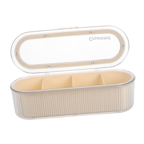 DRESSOOS Makeup Schwammhalter Aus Kunststoff Transparente Fach Fächersystem Kosmetik Organizer Für Reisen Und Schminktisch Staubgeschützt Und Platzsparend von DRESSOOS