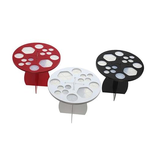DRESSOOS Kosmetik-trockenregal Organizer Make-up-pinselhalter 14 Gummilöcher Baumständer Rot für Pinsel von DRESSOOS