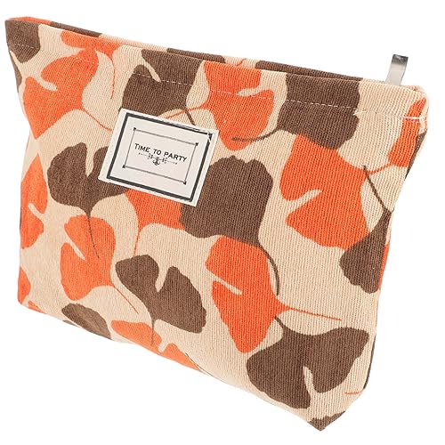DRESSOOS Ginkgoblatt-Aufbewahrungstasche Make-up-zubehör Kosmetiktasche Organizer Reisetasche von DRESSOOS