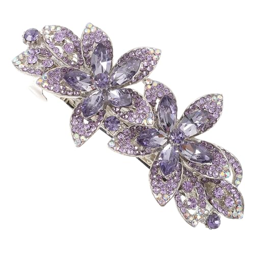 DRESSOOS Blumen-haarspange Mit Strass Kleine Metall- -haarspange Für Damen Für Party Und Alltag Passend Für Verschiedene Haartypen von DRESSOOS