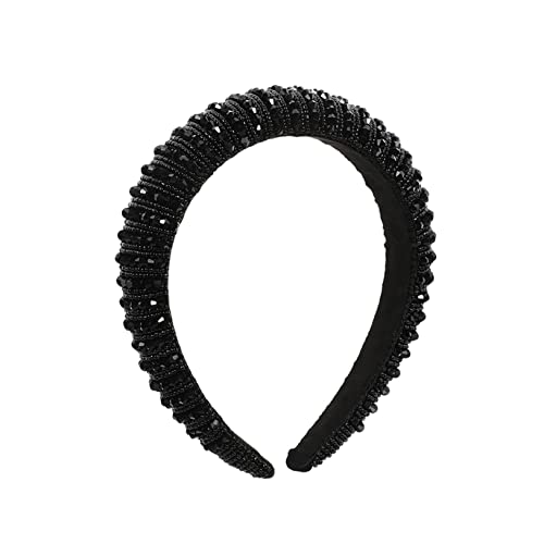 DRESSOOS Kristall Stirnband Breit Strass Haarband Frauen Mädchen Haar Accessoire Fashion Party Jubiläum Accessoires Zubehör von DRESSOOS