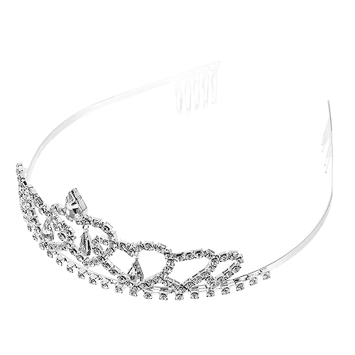 DRESSOOS Hochzeit Krone Haaraccessoire Mit Rhinestones Elegante Für Frauen Für Hochzeiten Partys Geburtstagsfeiern Und Bühnenauftritte Leicht Und Bequem Zu Tragen von DRESSOOS