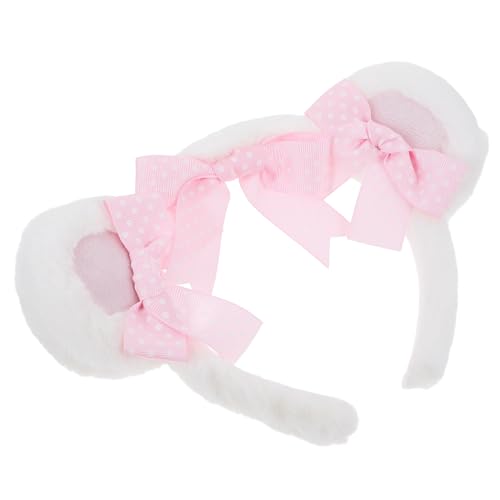 DRESSOOS Niedliches Bärenohren-stirnband Aus Plüsch Haarband Für Party Karneval Schleife Dekoration Für Frauen Und Mädchen von DRESSOOS