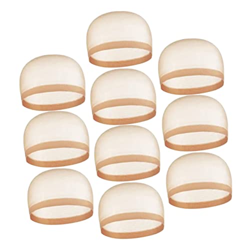 DRESSOOS 12stücke Perückenkappen Aus Spitze Für Salon Perückennetzhut Elastisch Für Kopf Perückennetz Für Friseur Perückenhut Atmungsaktiv Perückennetzkappen Dünn von DRESSOOS