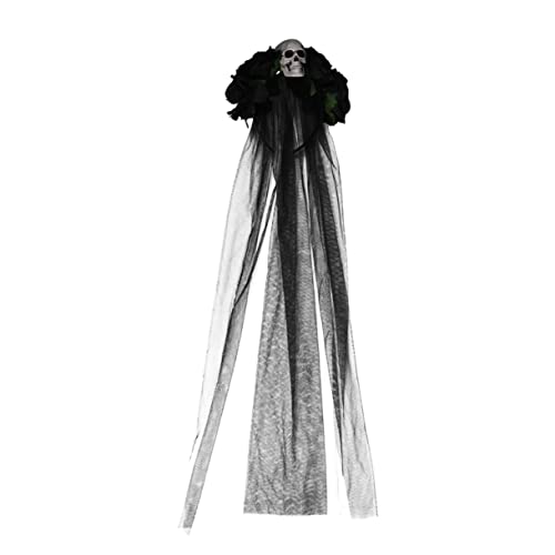 DRESSOOS Veil Haarreif Mit Und Blumen Für Halloween Elegantes Haarschmuck-accessoire Für Kostümparty Karneval Und Festlichkeiten von DRESSOOS