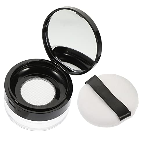 DRESSOOS Puder Makeup Leeres Puderbox Set Mit Praktischem Puder Puff Tragbarem Puderbehälter Für Frauen Matte Finish Ideal Für Unterwegs Perfekt Zum Fixieren Und Mattieren Von Make up Schminken von DRESSOOS