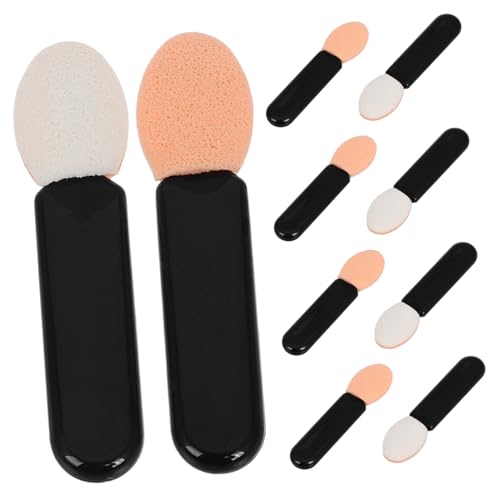 DRESSOOS 10stücke Teiliges Augen Make-up Pinsel Lidschatten Applikatoren Lippenpinsel Und Schwämme Für Präzise Anwendung Und Vielseitige Nutzung Bei Frauen Und Mädchen von DRESSOOS