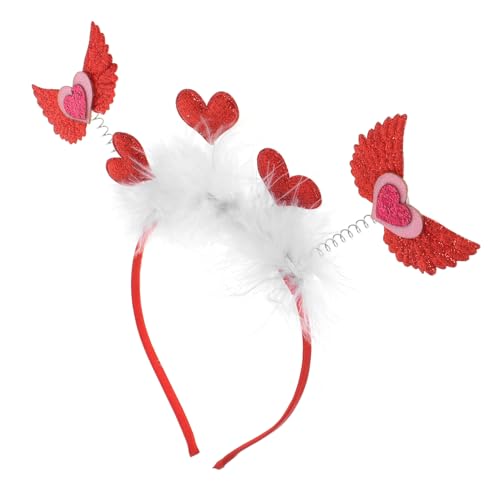 DRESSOOS Valentinstag Haarreif Mit Herzen Bequemer Haarschmuck Für Frauen Glitzernde Dekoration Für Partys Und Hochzeiten Einzigartiges Accessoire Für Romantische Anlässe von DRESSOOS
