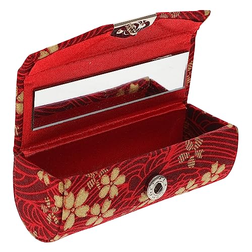 DRESSOOS Lippenstifthalter Organizer Aus Tragbare Lippenstiftbox Mit Spiegel Geeignet Für Reisen Und Partys Kleiner Lippenstiftbehälter Für Damen von DRESSOOS