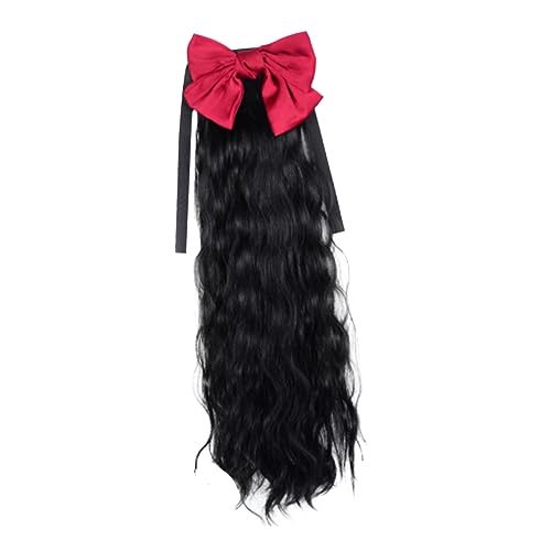 DRESSOOS Curly Ponytail Extension Mit Haarschleife Lange Gewellte Pferdeschwanz-haarverlängerung Für Frauen Und Mädchen Natürliche Schwarze Farbe Leicht Anzubringen Und Strapazierfähig DRESSOOS Curly Ponytail Extension Mit Haarschleife Lange Gewellte Pferdeschwanz-haarverlängerung Für Frauen Und Mädchen Natürliche Schwarze Farbe Leicht Anzubringen Und Strapazierfähig von DRESSOOS