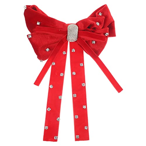 DRESSOOS Luxuriöse Haarspange mit Schleife und langem aus Samt glänzende Haarspangen für Frauen Haar-Accessoires-Set von DRESSOOS