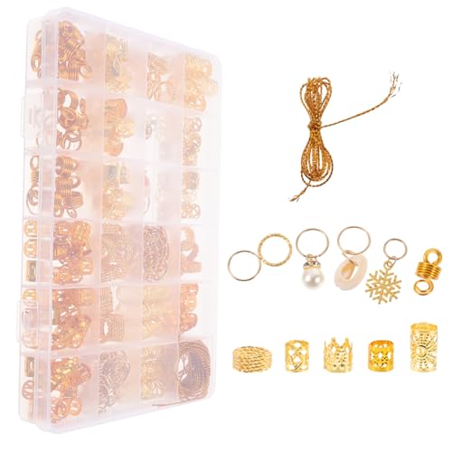 DRESSOOS 257stücke Teiliges Dreadlocks Cuffs Einzigartigen Haaranhängern Für Kreative Frisuren Und Zopf-dekorationen Für Damen Und Herren von DRESSOOS