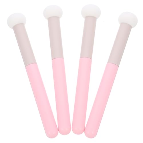 DRESSOOS Make Up Schwamm mit Griff 4 Stück Weiche und Flauschige Kosmetik Schwämme Kompakt für Concealer Foundation Augencreme und Puder Nahtloses Verblenden für Damen Gesicht und unter den Augen von DRESSOOS