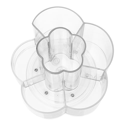 DRESSOOS Make-up-pinsel-organizer Mit 6 Fächern Drehbarer Kosmetikpinselhalter Schreibtisch-bleistiftbecher Schnell Zugänglicher Make-up-werkzeug-badezimmerregal von DRESSOOS