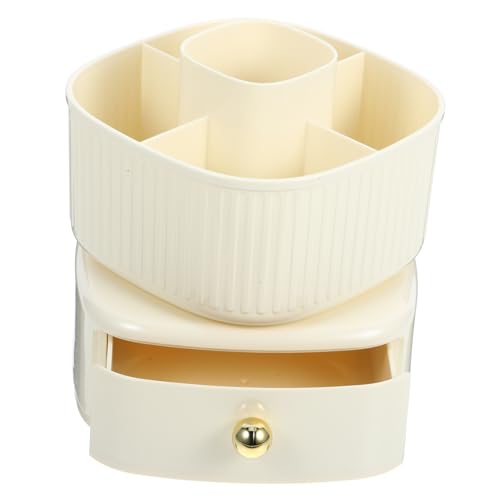 DRESSOOS Make-up-organizer Rotierender Pinselhalter Schreibtisch Schminktisch Stiftebecher Stabiler Kosmetikpinselhalter Für Das Home Office von DRESSOOS