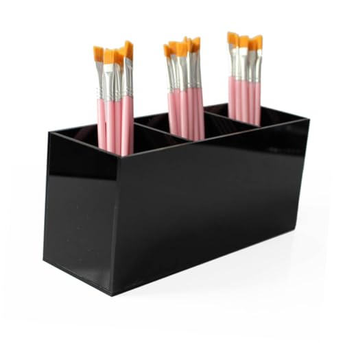 DRESSOOS Make-up-pinsel-organisationsbox 3 Abschnitte Kosmetikpinselbehälter Kleinigkeitenhalter Desktop-make-up-stift-organizer DRESSOOS Make-up-pinsel-organisationsbox 3 Abschnitte Kosmetikpinselbehälter Kleinigkeitenhalter Desktop-make-up-stift-organizer von DRESSOOS