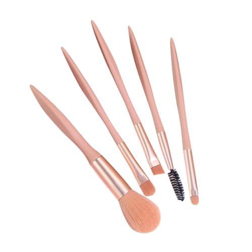 DRESSOOS 5stücke Teiliges Kosmetikpinsel-set Für Foundation Lidschatten Und Puder Professionelle Make-up Bürsten Für Frauen Tragbar Und Langlebig Für Anfänger Und Profis von DRESSOOS
