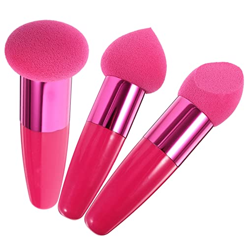 DRESSOOS 3stücke Teiliges Set Make-up Schwämme Für Foundation Und Concealer Praktische Und Vielseitige Kosmetikpinsel Für Feuchte Und Trockene Anwendungen Für Makellose Haut von DRESSOOS