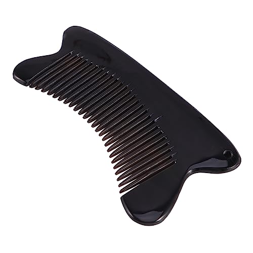 DRESSOOS Portable Horn Massage Comb Für Kopfhautmassage Elegante Bürste Für Feines Haar Für Frauen Und Männer Für Alltag Und Unterwegs Verhindert Frizz Und Bruch von DRESSOOS