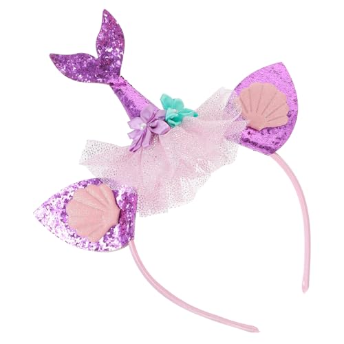 DRESSOOS Meerjungfrau Stirnband kinder haarspangen haarspange kinder Party-Stirnband Meerjungfrauenschwanz-Haarschmuck Haarbänder Mädchen-Stirnband Haarschmuck für kleine Mädchen Prinzessin von DRESSOOS