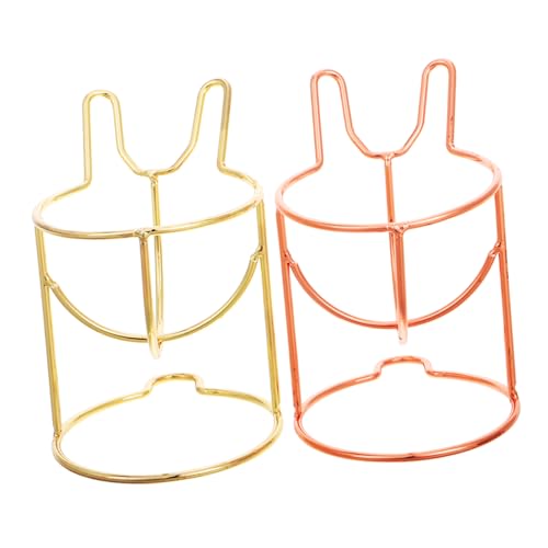 DRESSOOS Metall-make-up-mixer- 2 Stück Beauty-schwamm-rack Tragbarer Make-up-schwamm-mixer-organizer Drahtrahmen-ständer von DRESSOOS