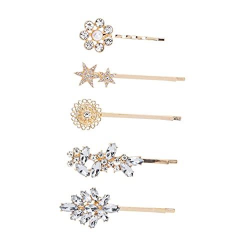 DRESSOOS Mode Strass Haarspange Haarspange Blatt Sonnenblume Haarnadeln 5 Stück Kristall Damen Haar Edelsteine DRESSOOS Mode Strass Haarspange Haarspange Blatt Sonnenblume Haarnadeln 5 Stück Kristall Damen Haar Edelsteine von DRESSOOS