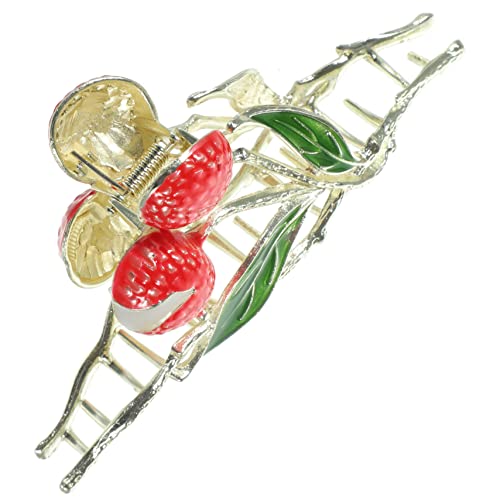 DRESSOOS Große Haarspange Im -look Mit Blattdesign Haarklammer Für Damen Robustes Material Passt Für Dünnes Und Langes Haar Für Geburtstage Und Hochzeiten von DRESSOOS