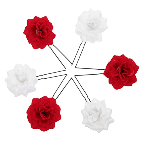 DRESSOOS Styling Für Damen 6er-pack U-förmige Haarblumengabel Haarschmuck Für Hochzeiten Formelle Anlässe Freizeit DRESSOOS Styling Für Damen 6er-pack U-förmige Haarblumengabel Haarschmuck Für Hochzeiten Formelle Anlässe Freizeit von DRESSOOS
