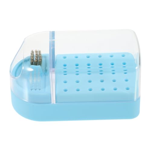DRESSOOS Nagelbohrer Aufbewahrungsbox 30 Steckplätze Transparent Organizer für Nagelschleifköpfe Halter für Maniküre Werkzeuge von DRESSOOS