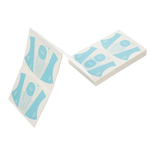 DRESSOOS Nail Art Guide Aufkleber 100 Blätter Nagelverlängerungsleitfaden Für Nail Art Design Tragbar Praktisch von DRESSOOS