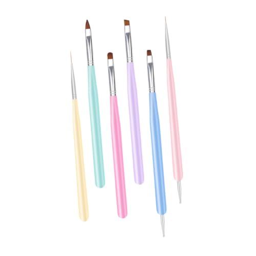 DRESSOOS Nail Art Zubehör Nailart Pinsel Für Feine Linien Maniküre Nail Art Pinsel Set Doppelseitige Malpinsel Für Nageldesign Diy Nagelkunst Zubehör Für Den Heim Und Salongebrauch von DRESSOOS