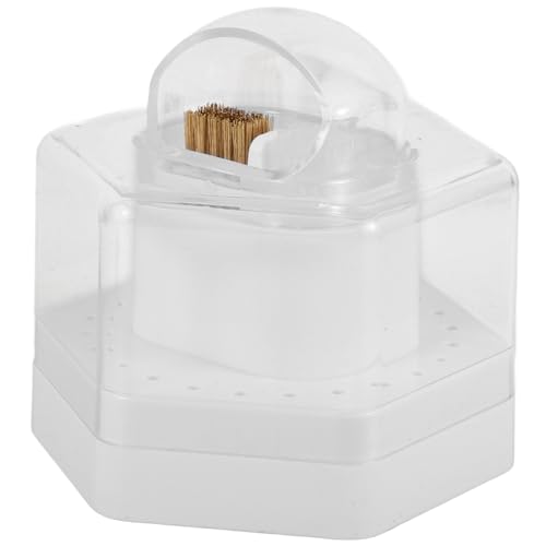 DRESSOOS Nail Drill Bit Aufbewahrungsbox Mit Fächern Multifunktionale Organizer Für Nagelbohrer Staubdichtes Design Für Nagelstudio Und Maniküre Reinigungsbürste von DRESSOOS