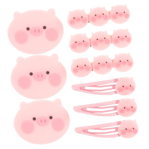 DRESSOOS Niedliches Schweinchen-haarspangen-set – 9-teilig – Haarnadel Für Mädchen – Für Partys Und Das Tägliche Styling von DRESSOOS