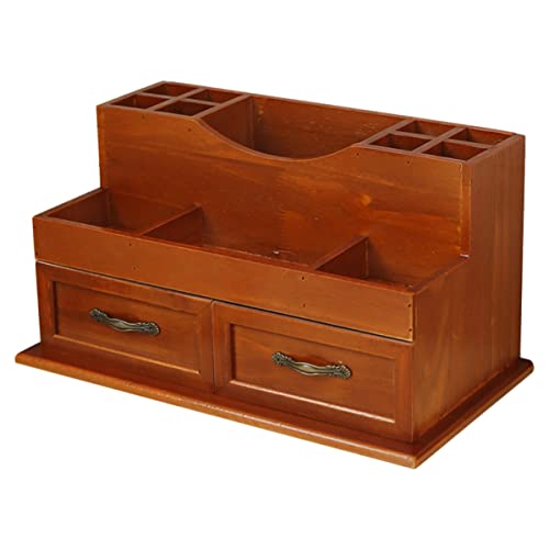 DRESSOOS Organisationskoffer Schubladendesign Holzkosmetik-aufbewahrungsbox Desktop-organizer Kosmetik-aufbewahrungskoffer Sonstiger Aufbewahrungshalter von DRESSOOS