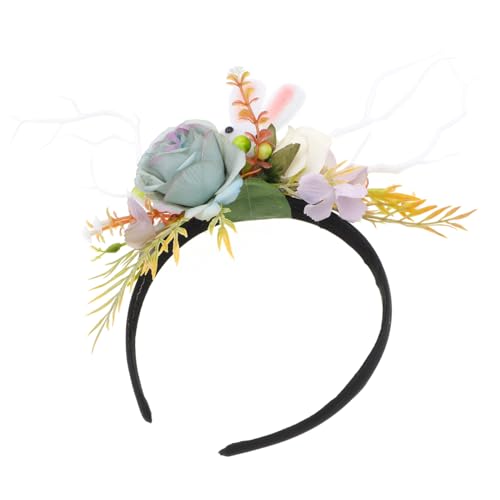 DRESSOOS Osterparty Hasenohren Haarreif Mit Blumen- Und Zweig-geweih Für Karneval Und Festlichkeiten DRESSOOS Osterparty Hasenohren Haarreif Mit Blumen- Und Zweig-geweih Für Karneval Und Festlichkeiten von DRESSOOS