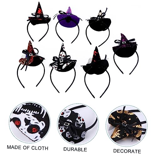 DRESSOOS Pack Halloween-Stirnband Stirnband Stirnbänder für Kinder Hexenhut Stirnband halloween haarschmuck halloween kopfschmuck Stirnband mit Geisterdekor Cosplay-Kopfschmuck bilden Schal von DRESSOOS