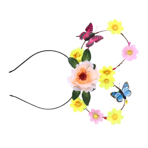 DRESSOOS Blumen Haarreif Mit Künstlichen Blumen Perfektes Party-haaraccessoire Für Festivals Und Cosplay Leicht Und Für Unvergessliche Und von DRESSOOS